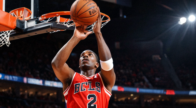NBA篮球比赛中球员投篮瞬间，用于球探体育篮球赛事资讯配图